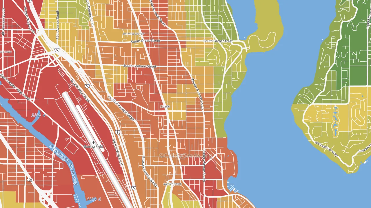 Brighton, Seattle, WA Map of Assault Rates