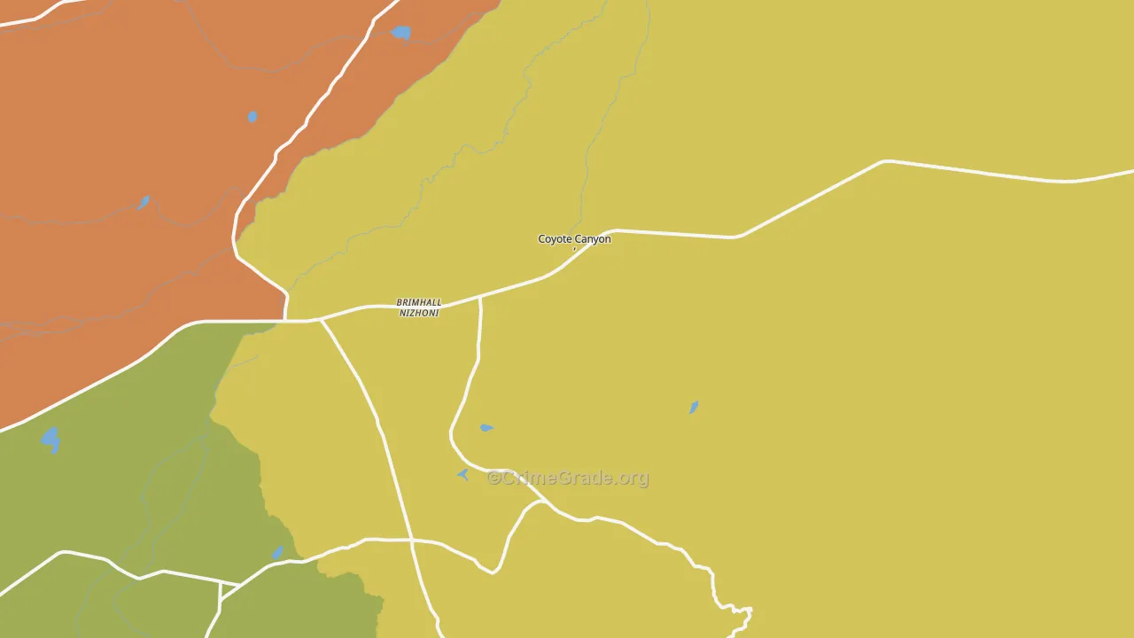 Brimhall, NM Map of Assault Rates