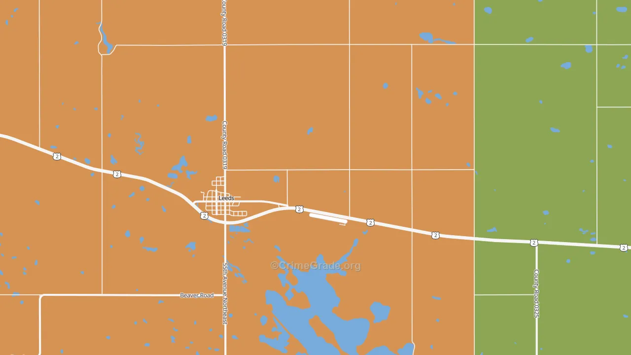 Brinsmade, ND Map of Assault Rates