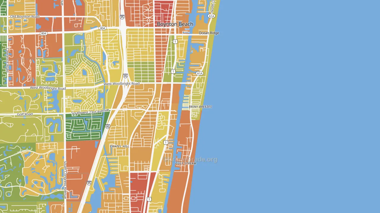 Briny Breezes, FL Map of Assault Rates