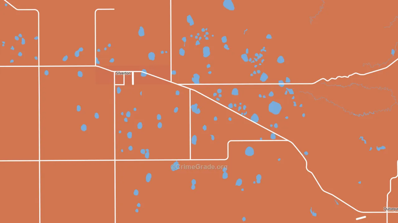 Briscoe County, TX Map of Assault Rates