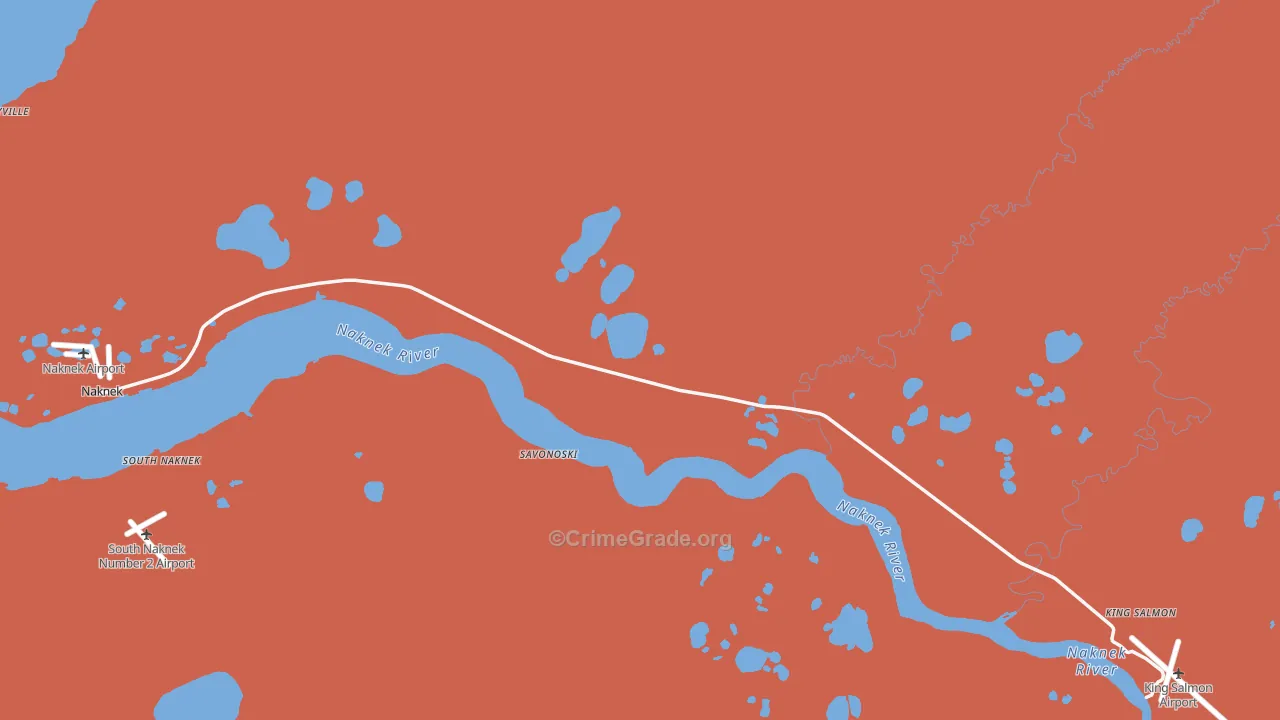 Bristol Bay Borough, AK Map of Assault Rates