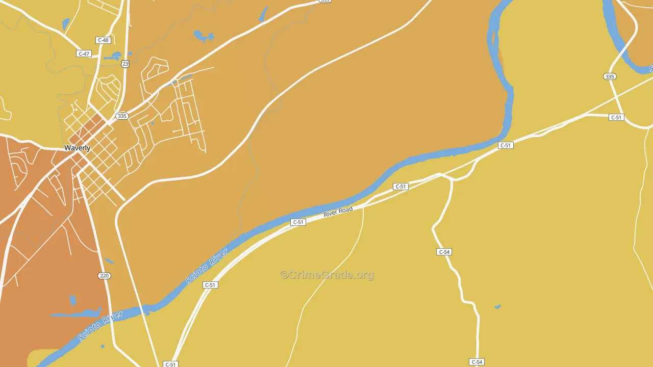 Bristol Village, OH Map of Assault Rates