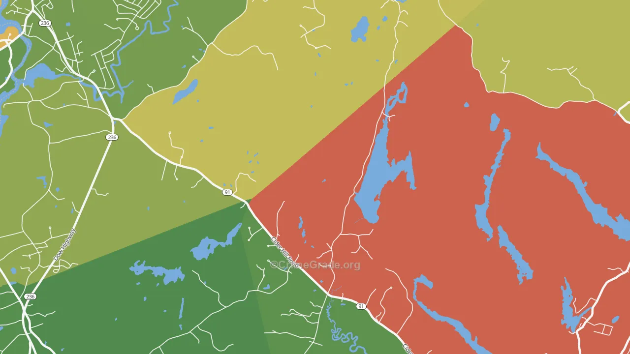 Brixham, ME Map of Assault Rates