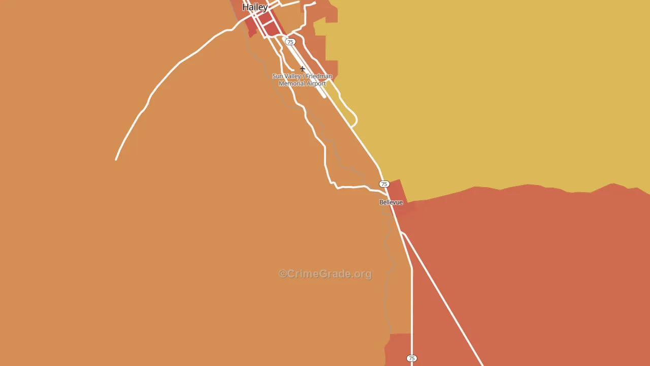 Broadford, ID Map of Assault Rates