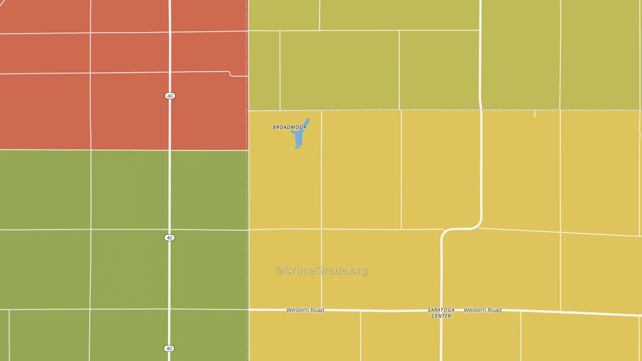 Broadmoor, IL Map of Assault Rates