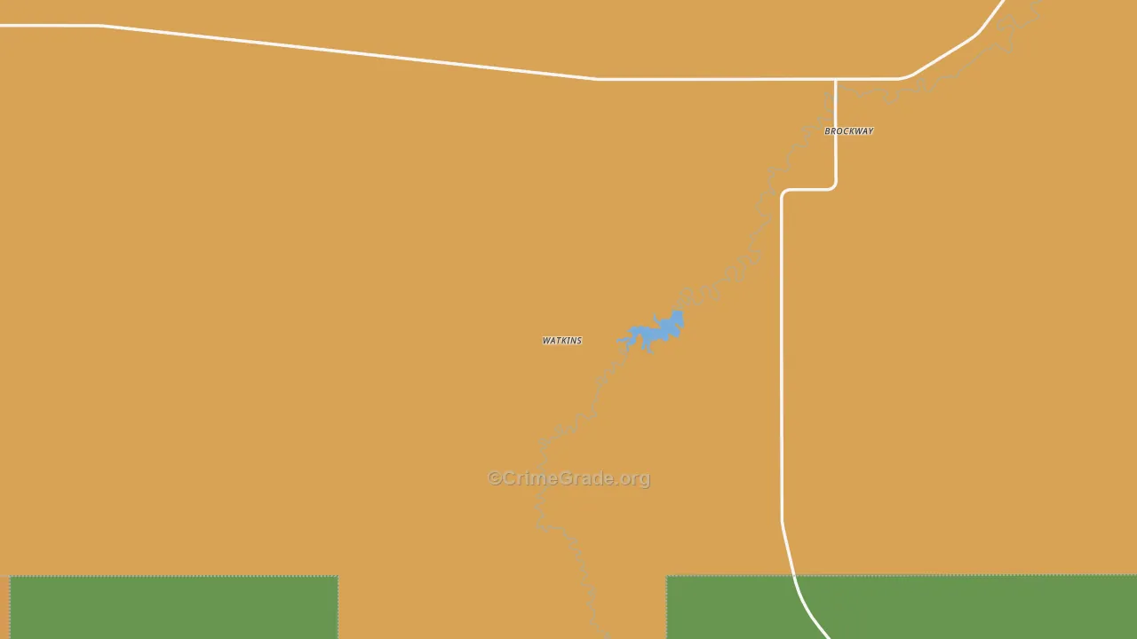 Brockway, MT Map of Assault Rates