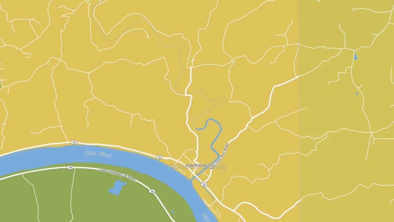 Brooksburg, IN Map of Assault Rates