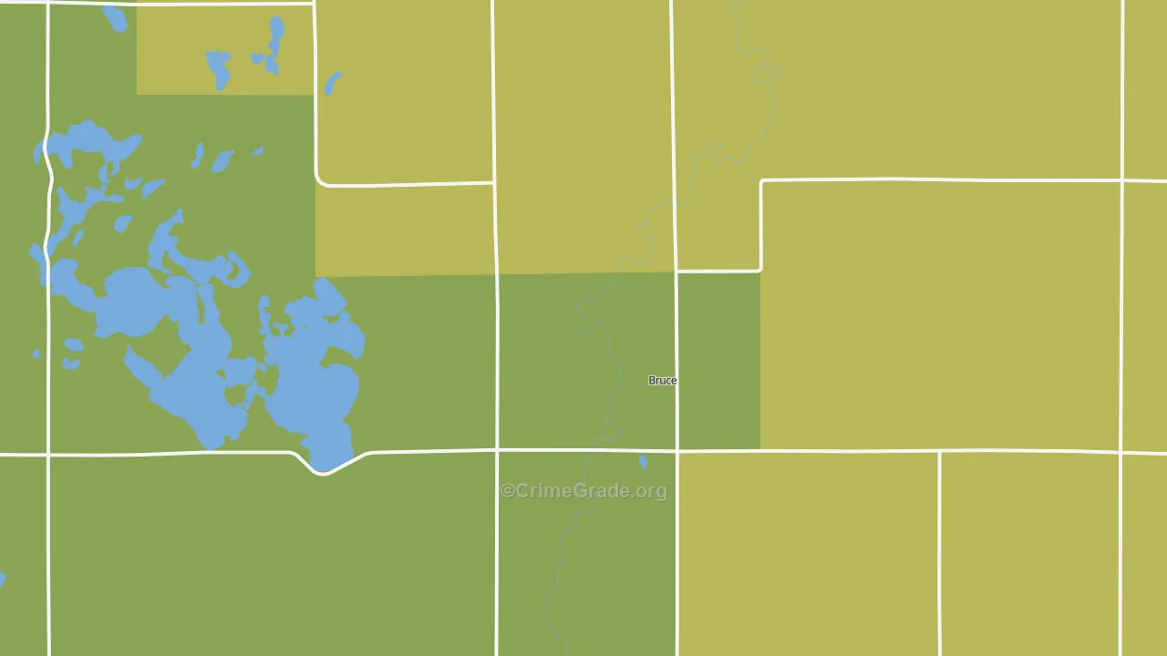 Bruce, SD Map of Assault Rates