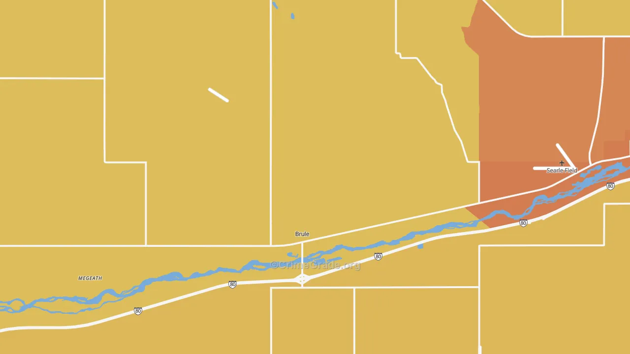 Brule, NE Map of Assault Rates