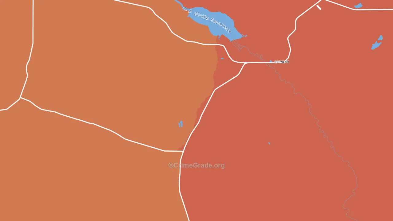 Bruneau, ID Map of Assault Rates