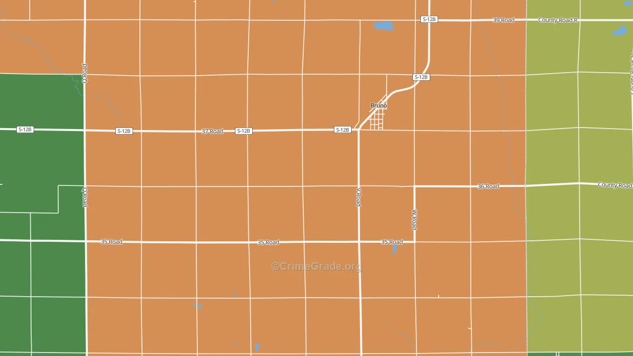 Bruno, NE Map of Assault Rates