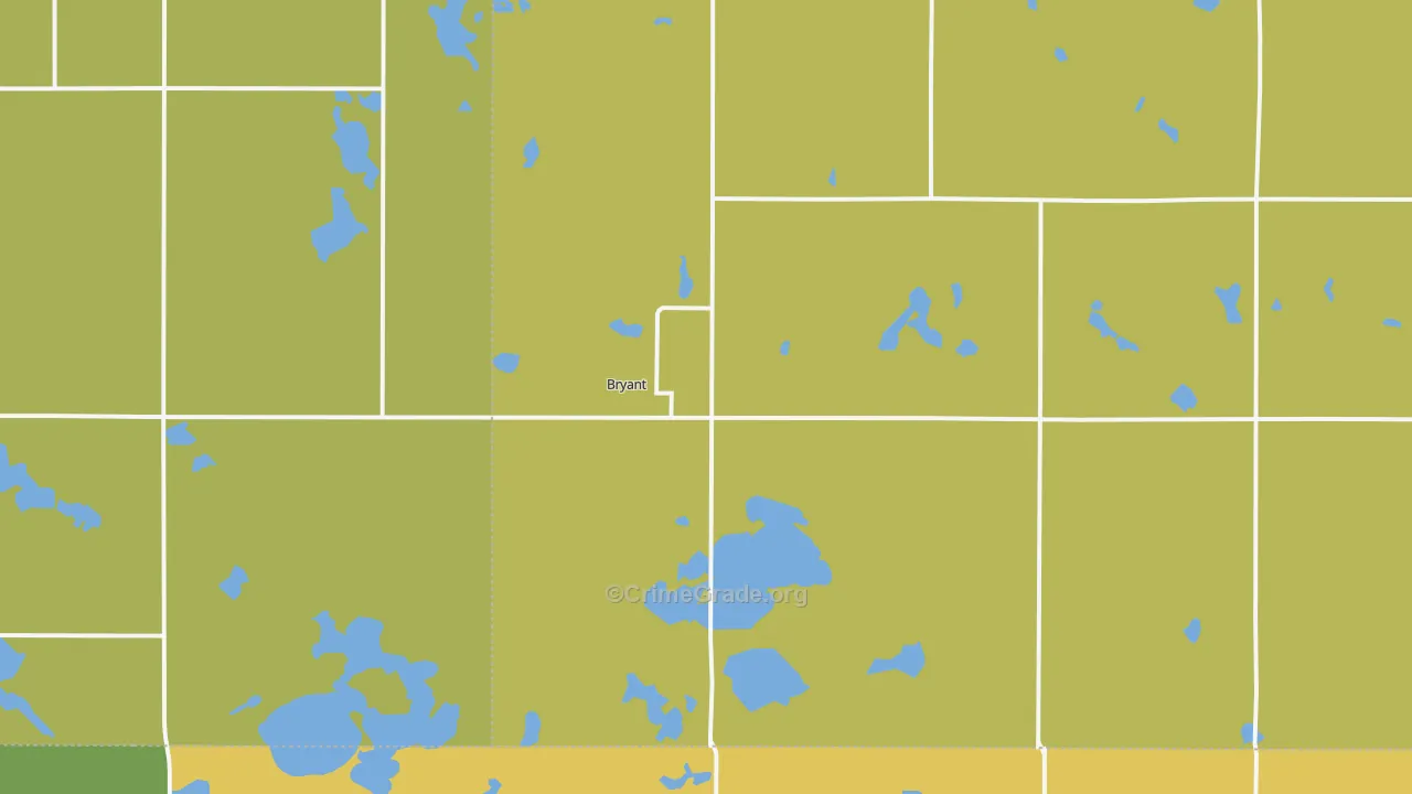 Bryant, SD Map of Assault Rates