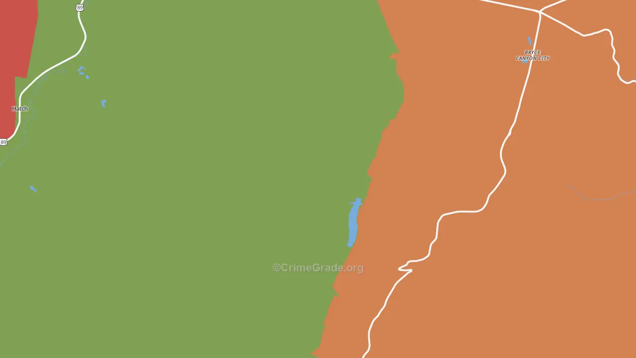 Bryce, UT Map of Assault Rates