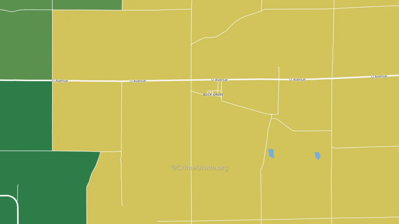Buck Grove, IA Map of Assault Rates