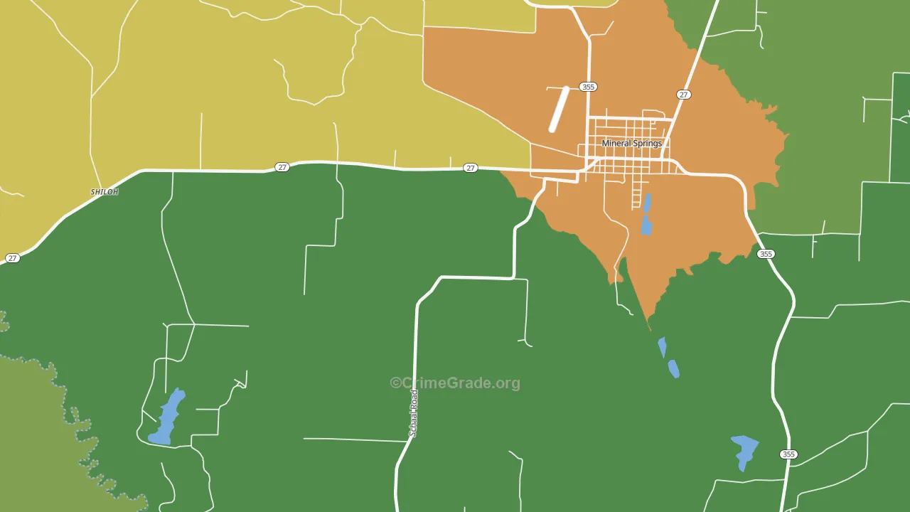 Buck Range, AR Map of Assault Rates