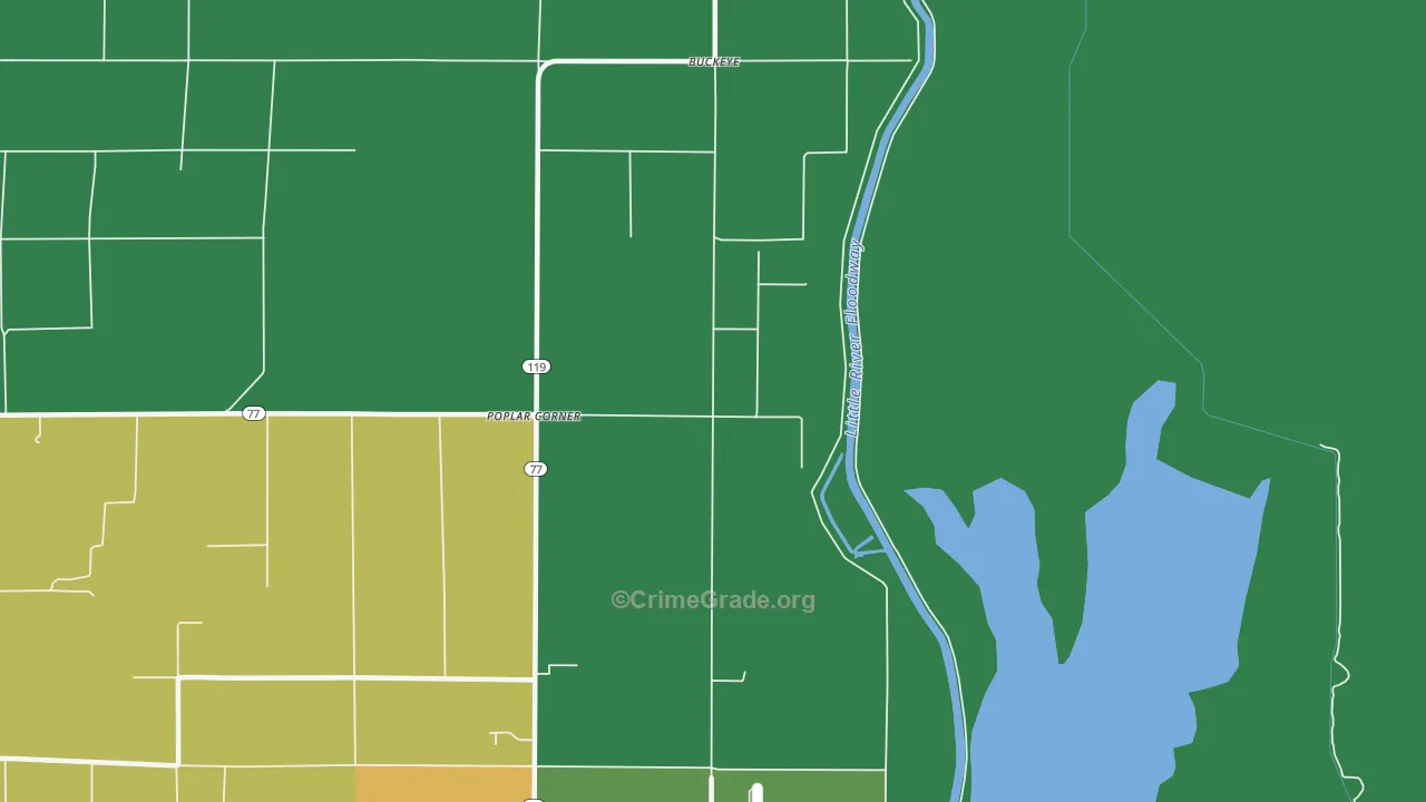 Buckeye, AR Map of Assault Rates