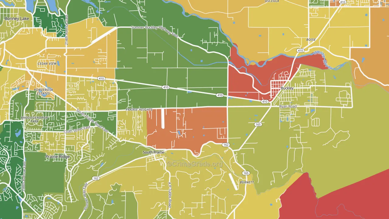 Buckley, WA Map of Assault Rates