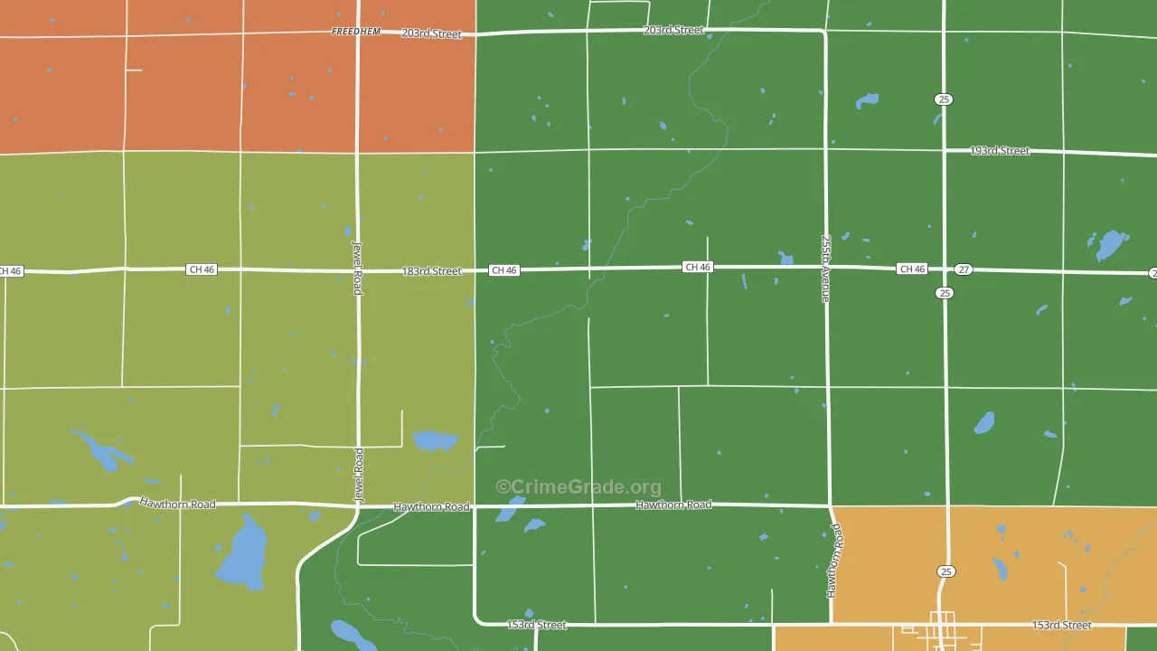 Buckman, MN Map of Assault Rates