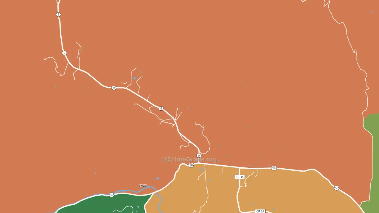 Buckskin Joe, CO Map of Assault Rates