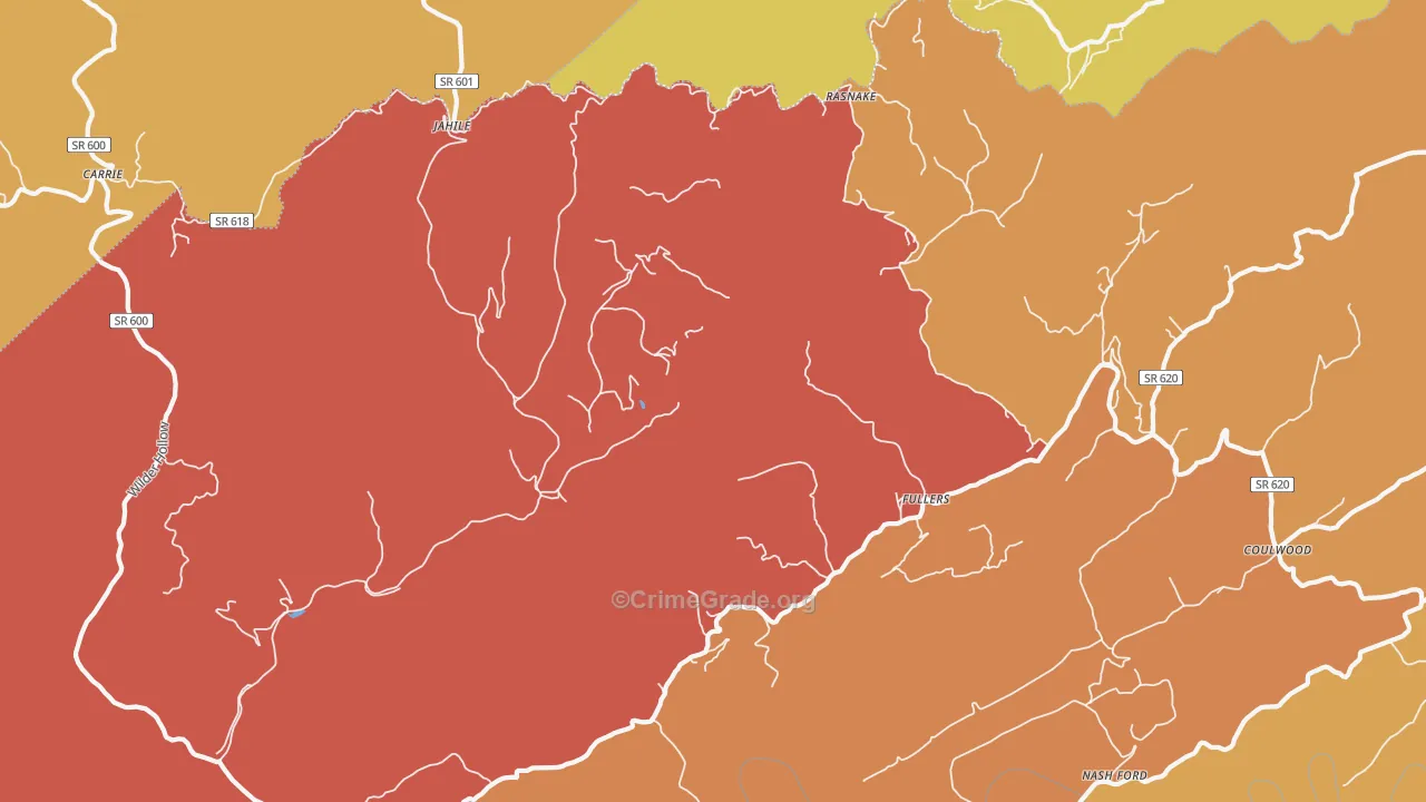 Bucu, VA Map of Assault Rates