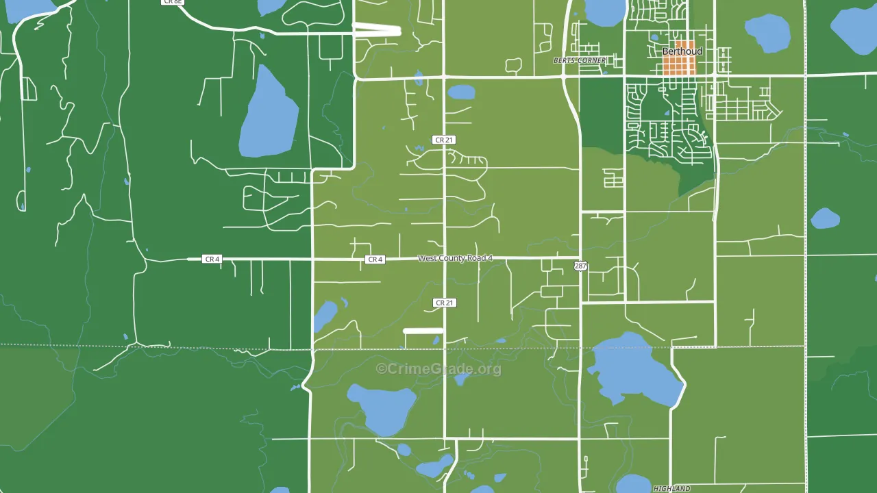 Buda, CO Map of Assault Rates