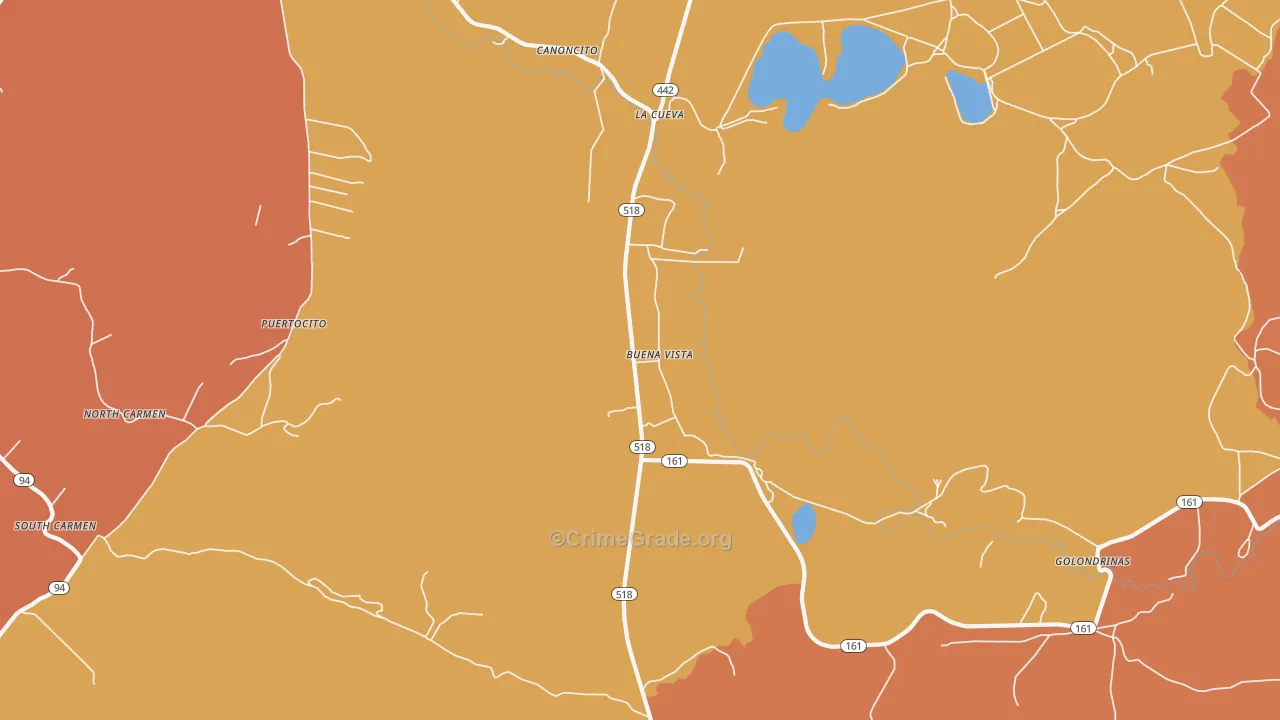 Buena Vista, NM Map of Assault Rates