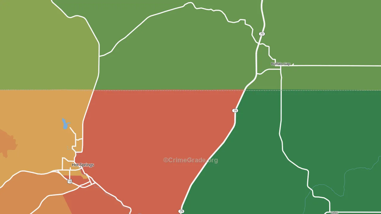 Buffalo Gap, SD Map of Assault Rates