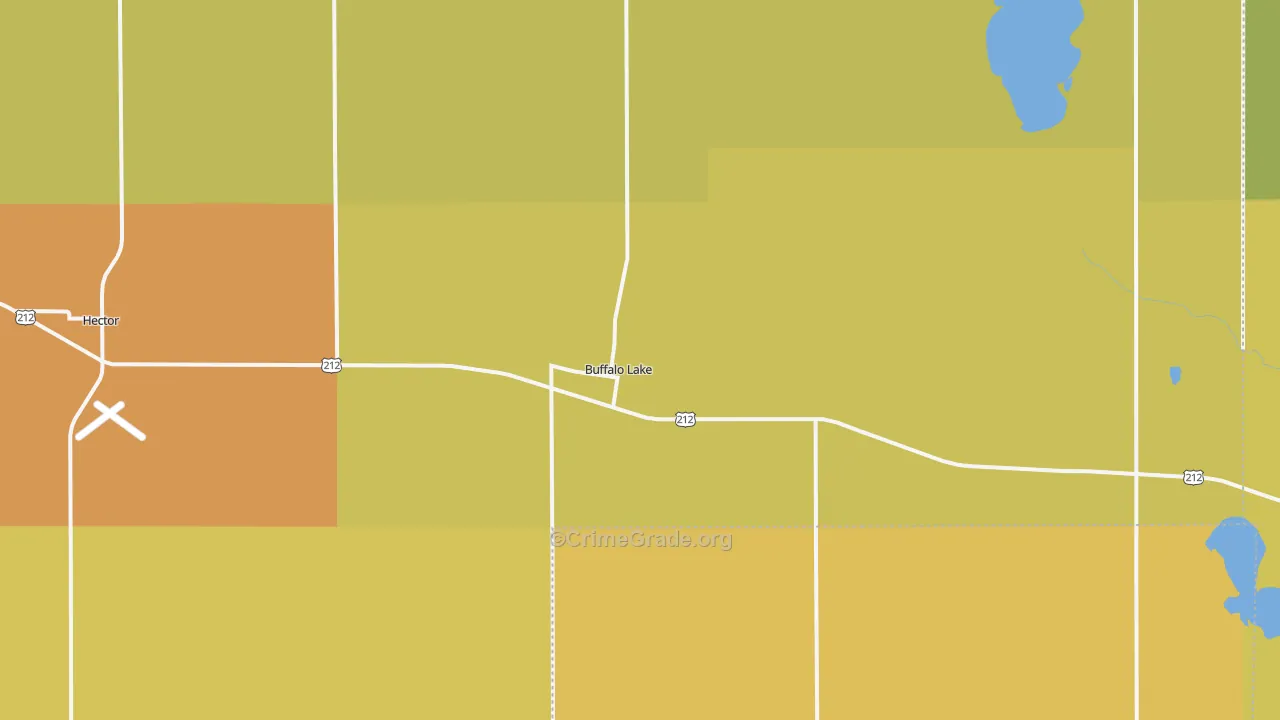 Buffalo Lake, MN Map of Assault Rates