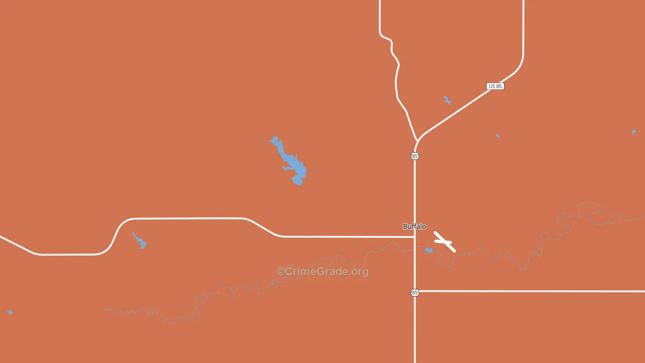 Buffalo, SD Map of Assault Rates