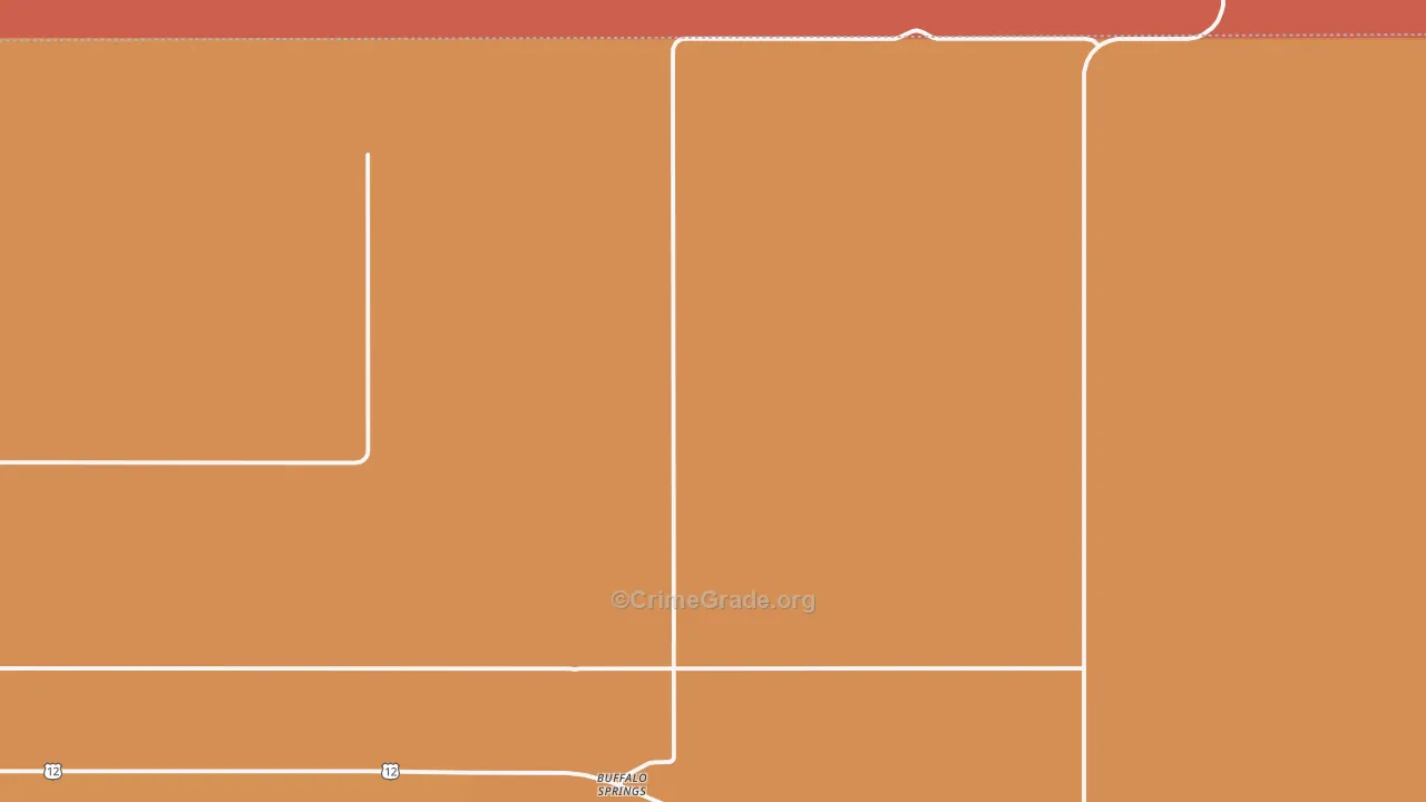 Buffalo Springs, ND Map of Assault Rates