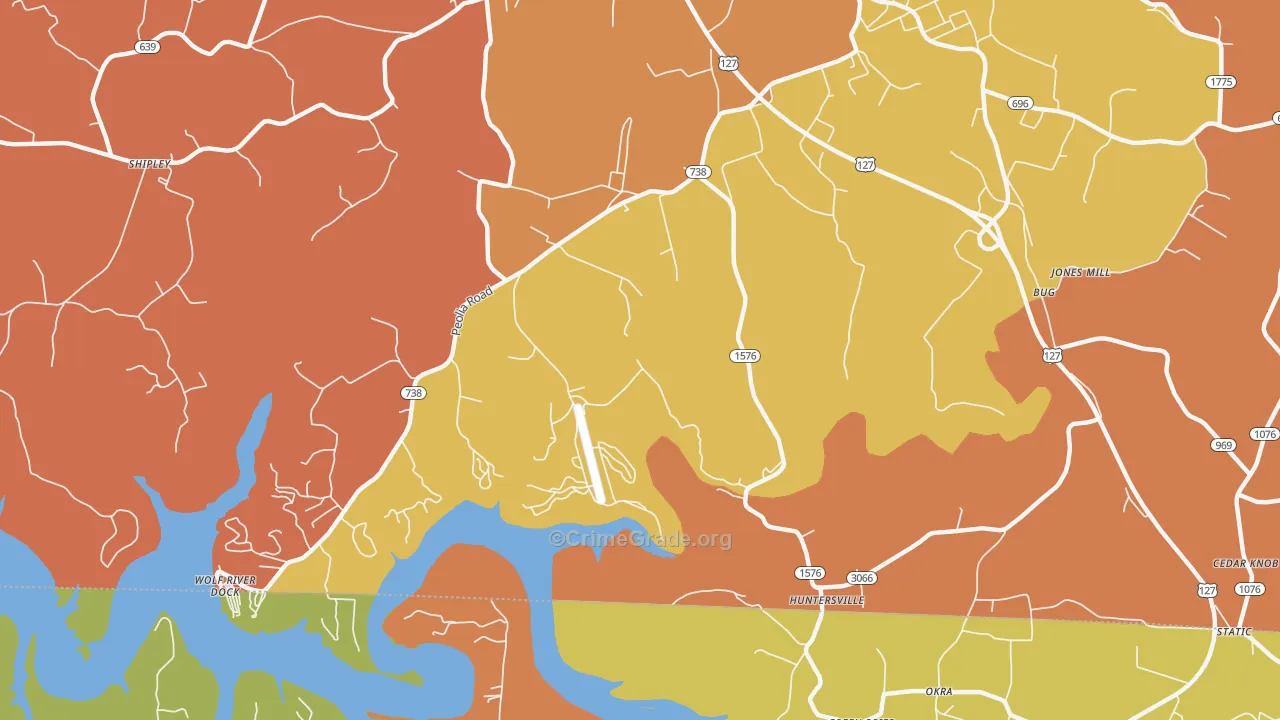 Bug, KY Map of Assault Rates