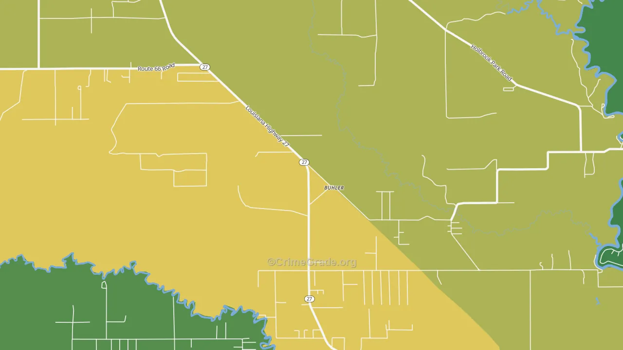 Buhler, LA Map of Assault Rates
