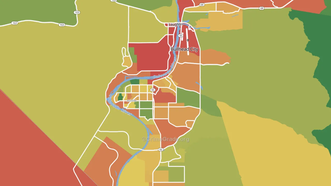 Bullhead City, AZ Map of Assault Rates