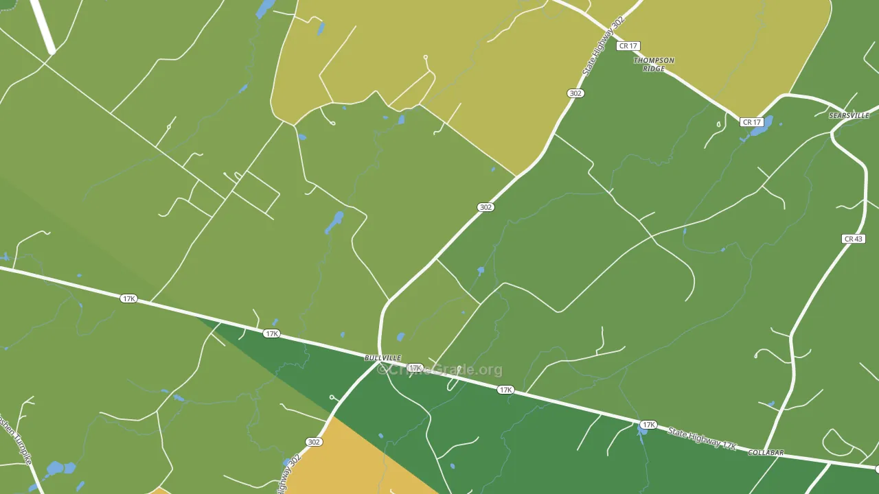Bullville, NY Map of Assault Rates