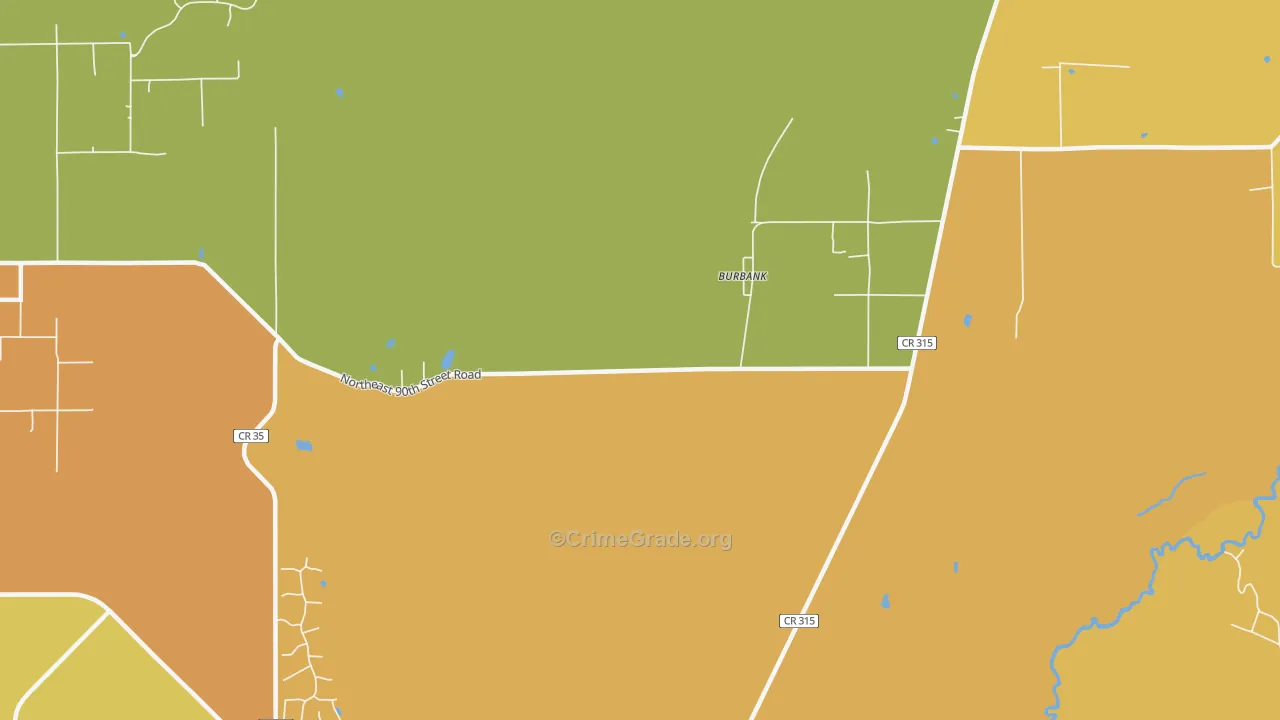 Burbank, FL Map of Assault Rates