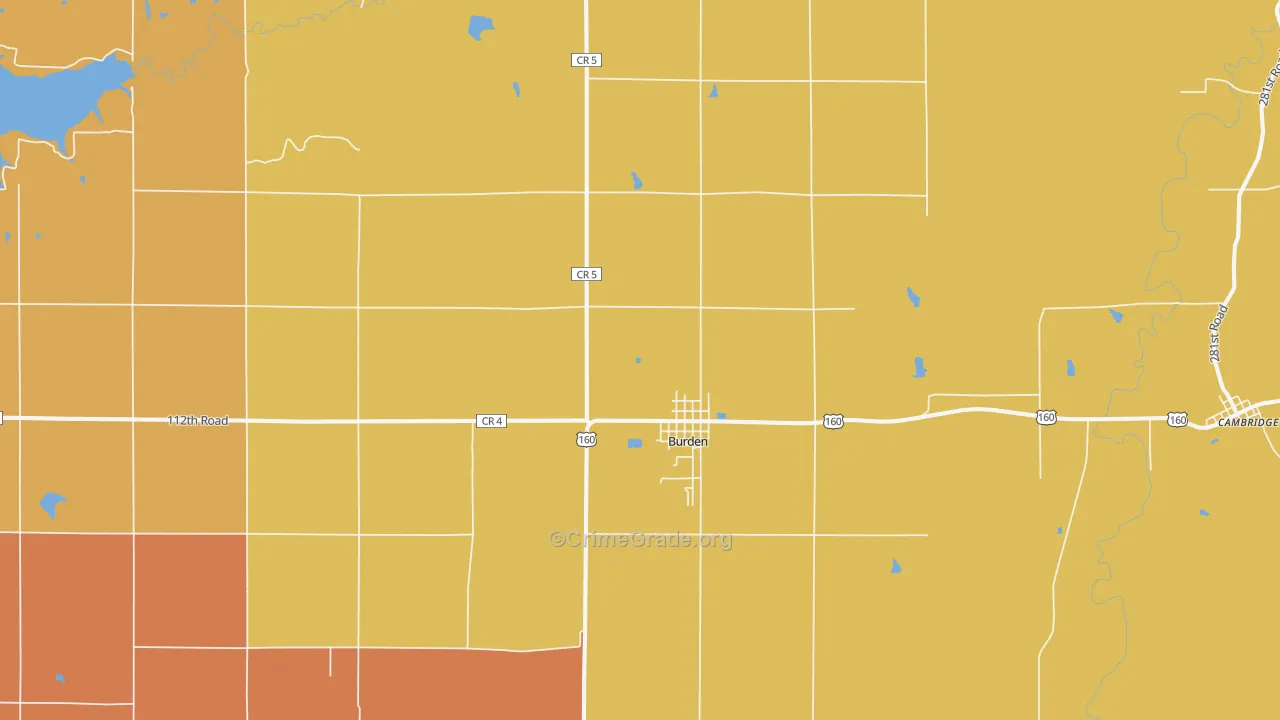 Burden, KS Map of Assault Rates