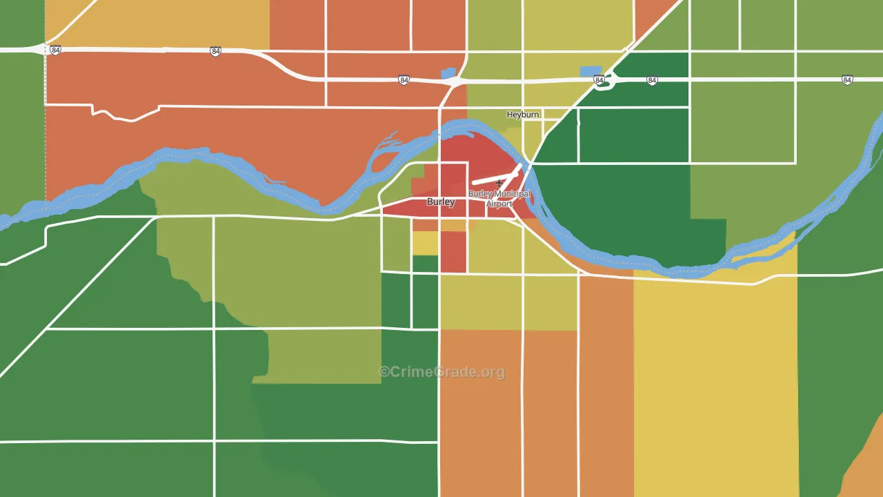 Burley, ID Map of Assault Rates
