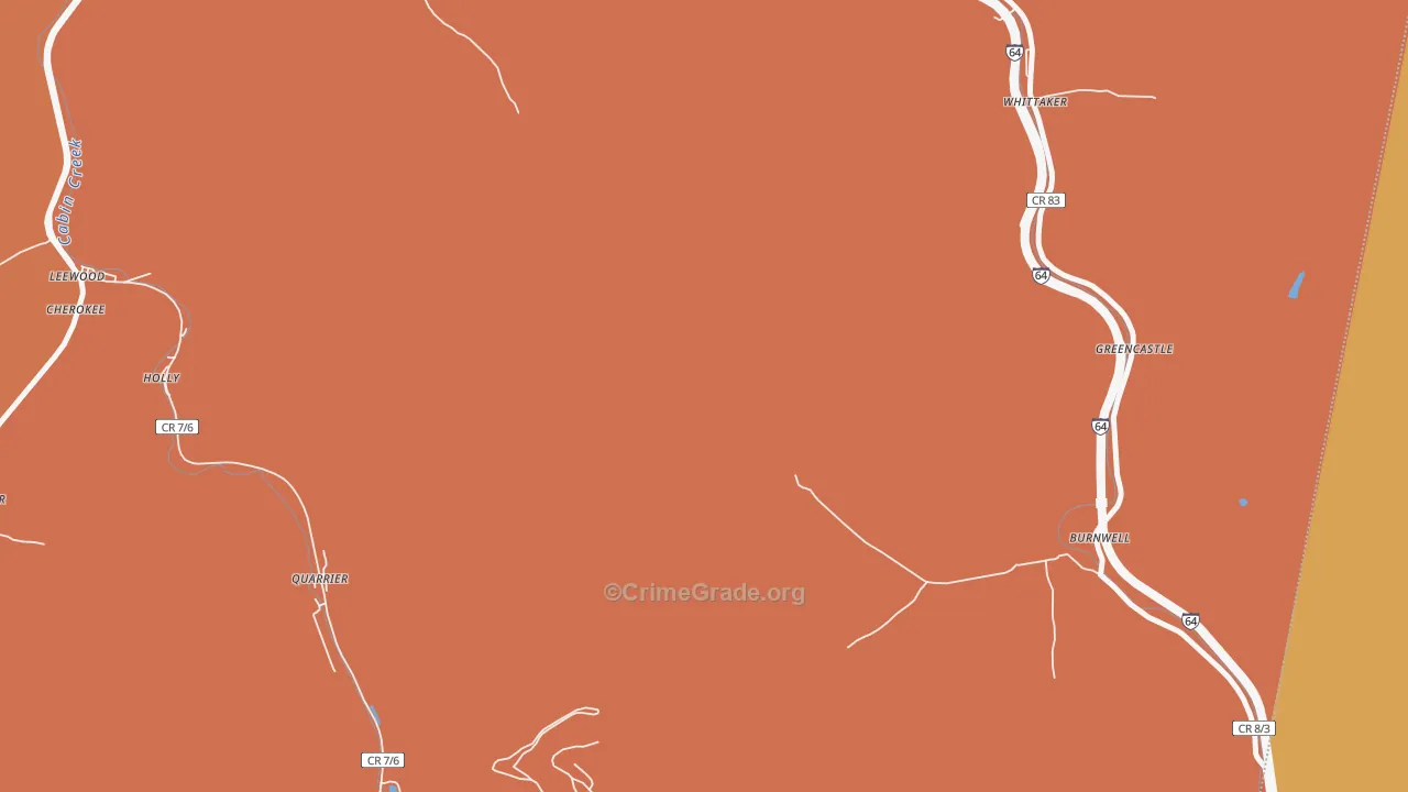 Burnwell, WV Map of Assault Rates