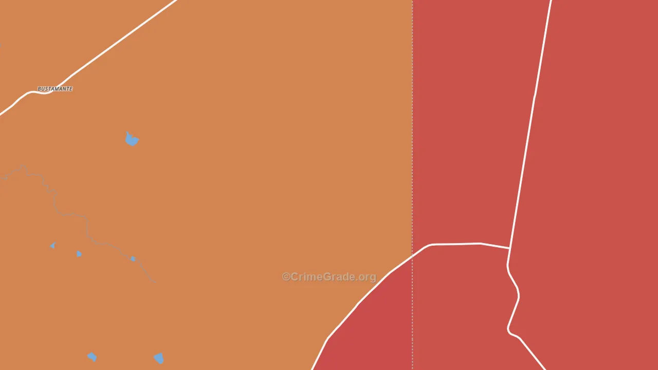 Bustamante, TX Map of Assault Rates