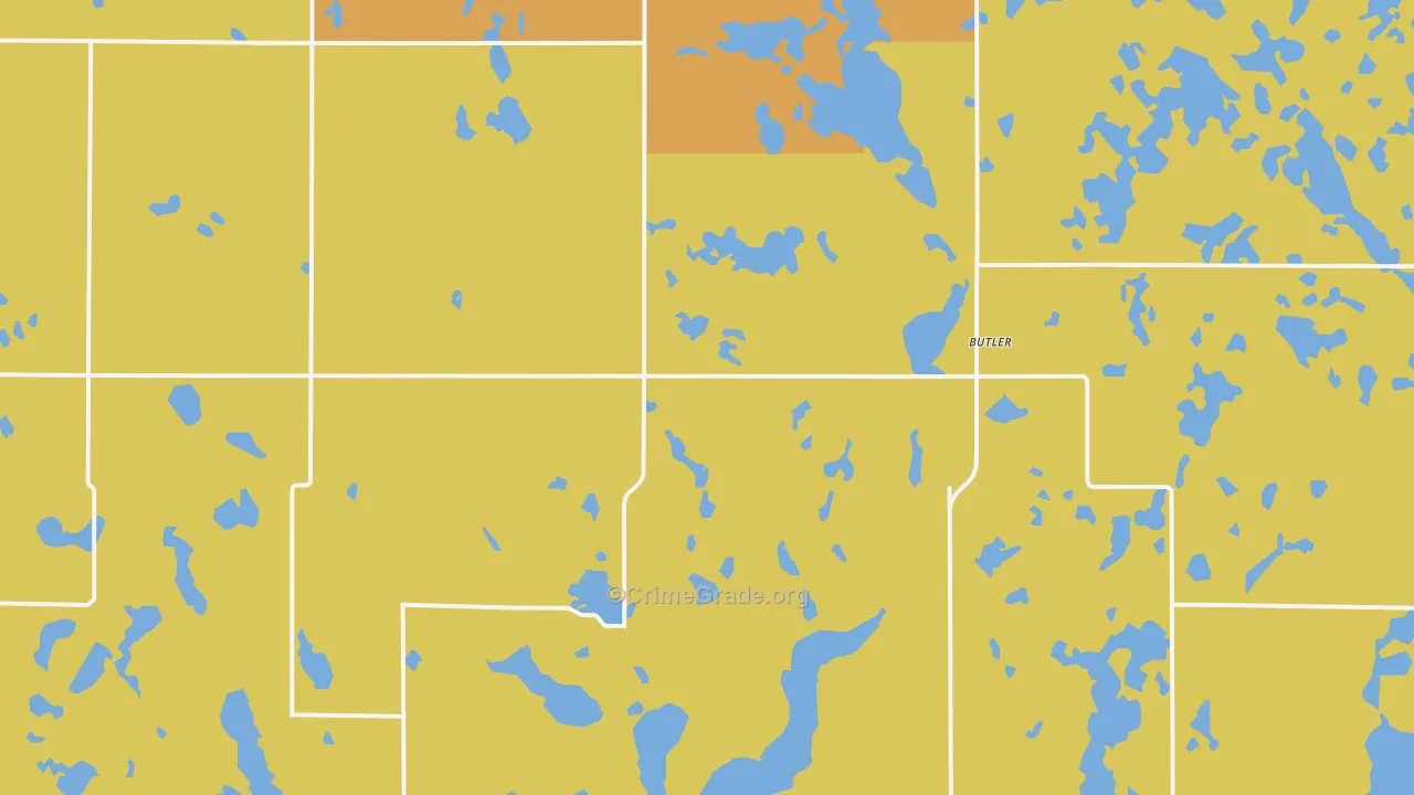 Butler, SD Map of Assault Rates