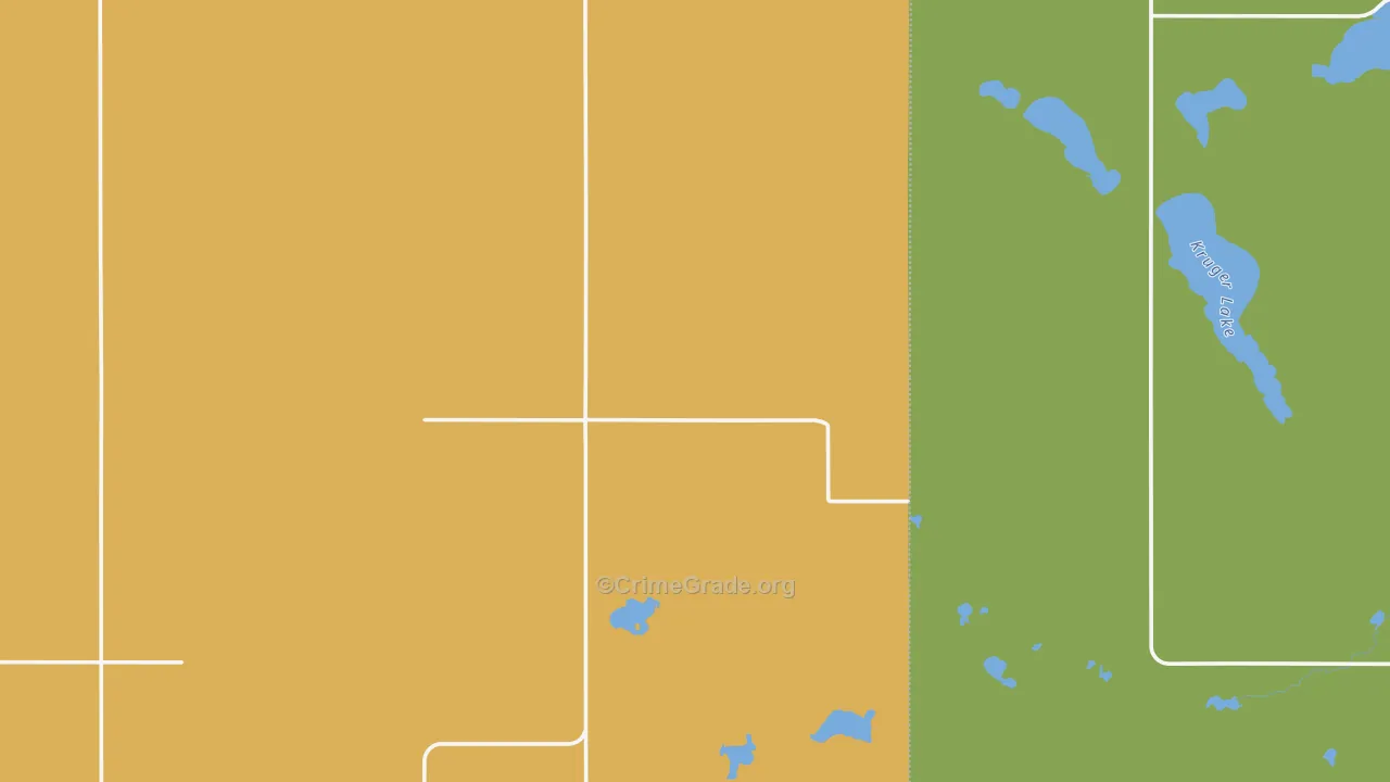 Butte, ND Map of Assault Rates