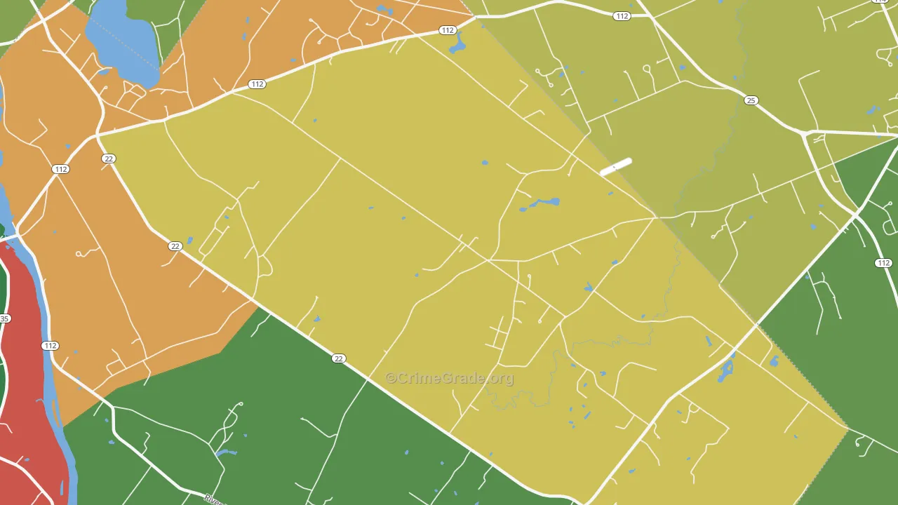 Buxton Center, ME Map of Assault Rates