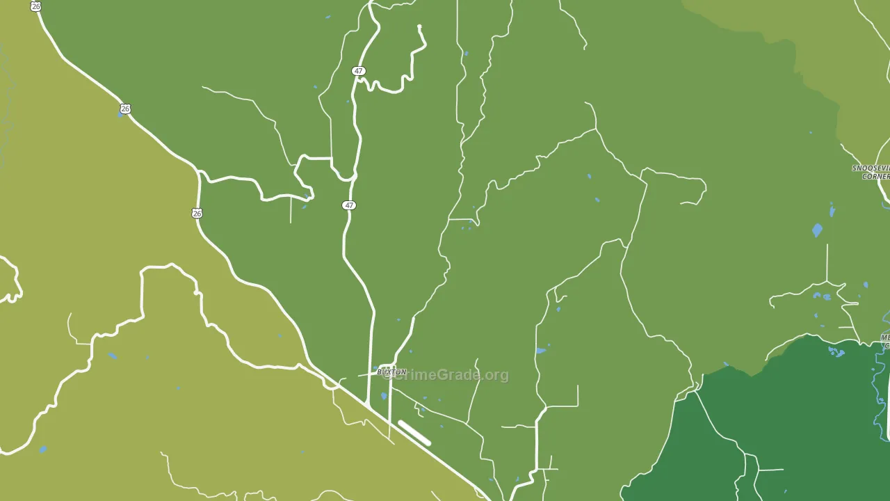 Buxton, OR Map of Assault Rates