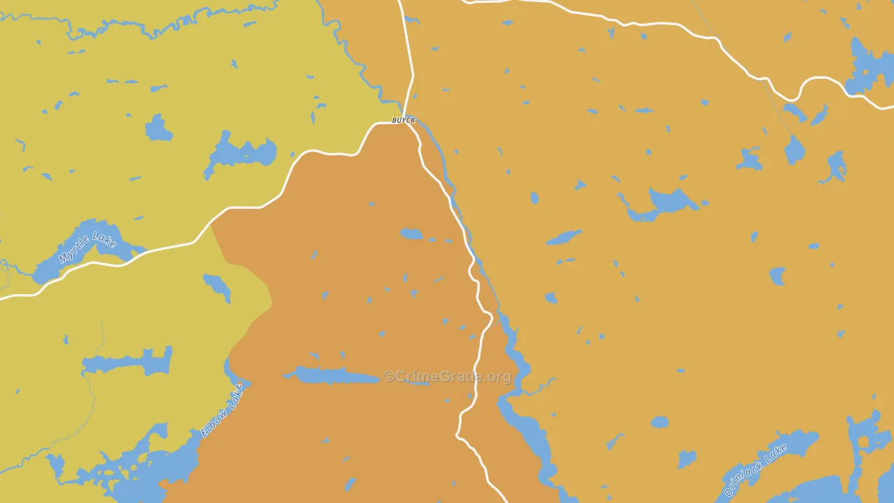 Buyck, MN Map of Assault Rates