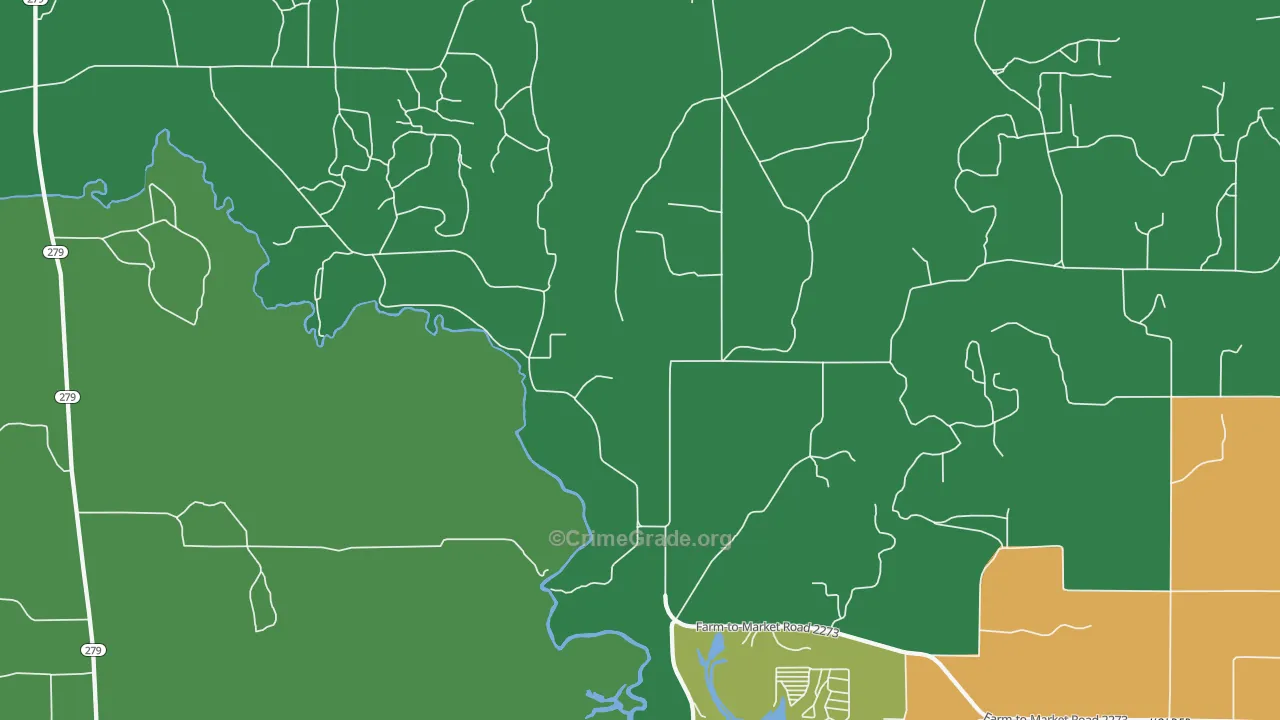 Byrds, TX Map of Assault Rates