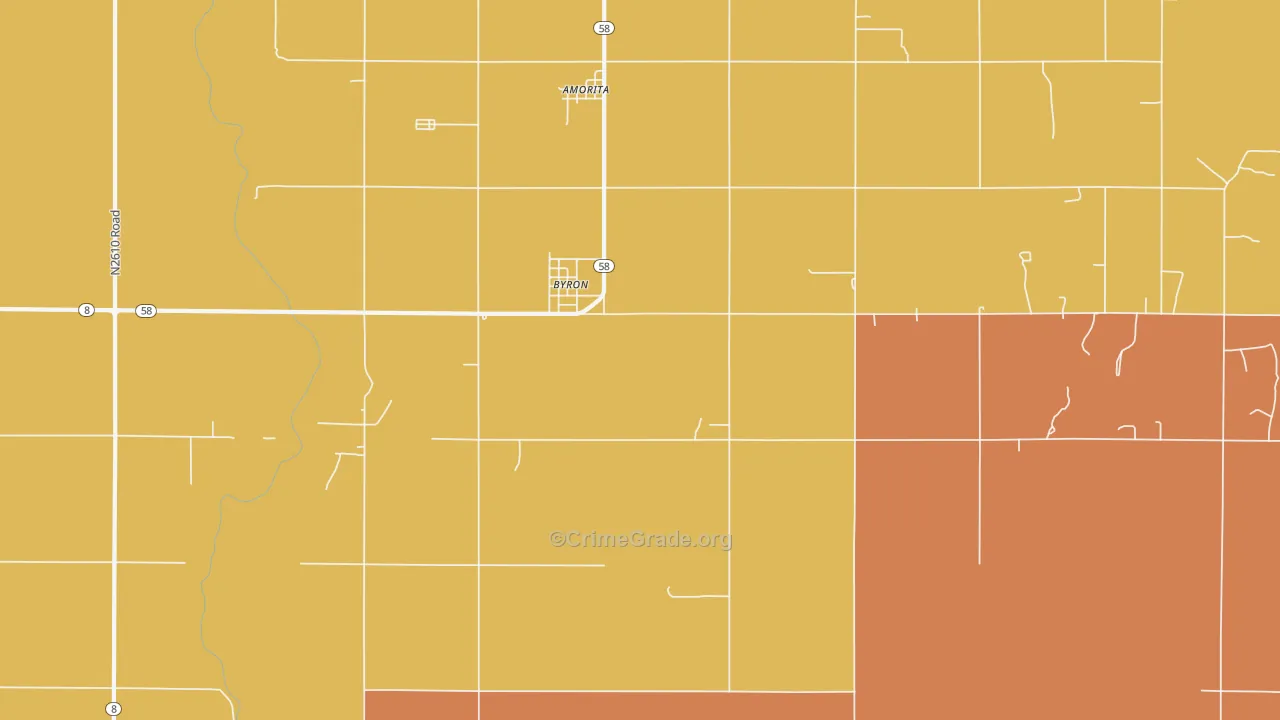 Byron, OK Map of Assault Rates