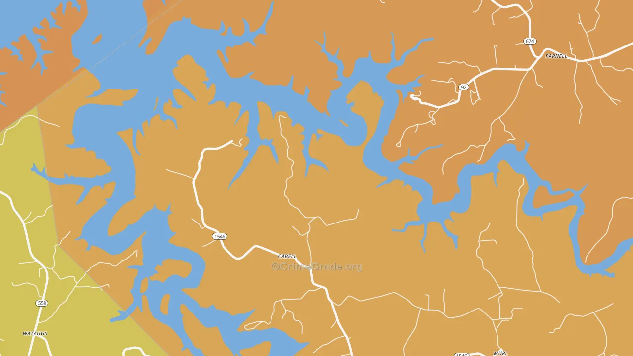Cabell, KY Map of Assault Rates