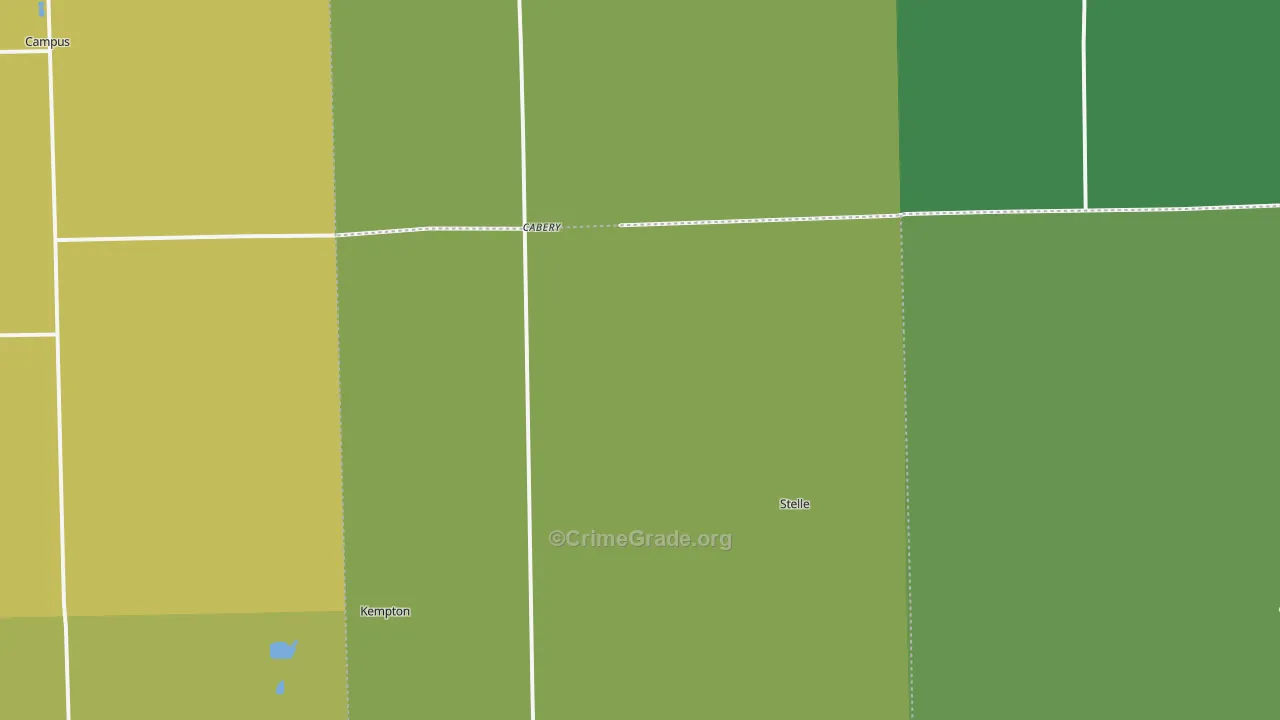 Cabery, IL Map of Assault Rates