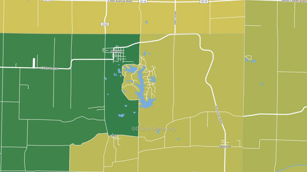 Cable, IL Map of Assault Rates